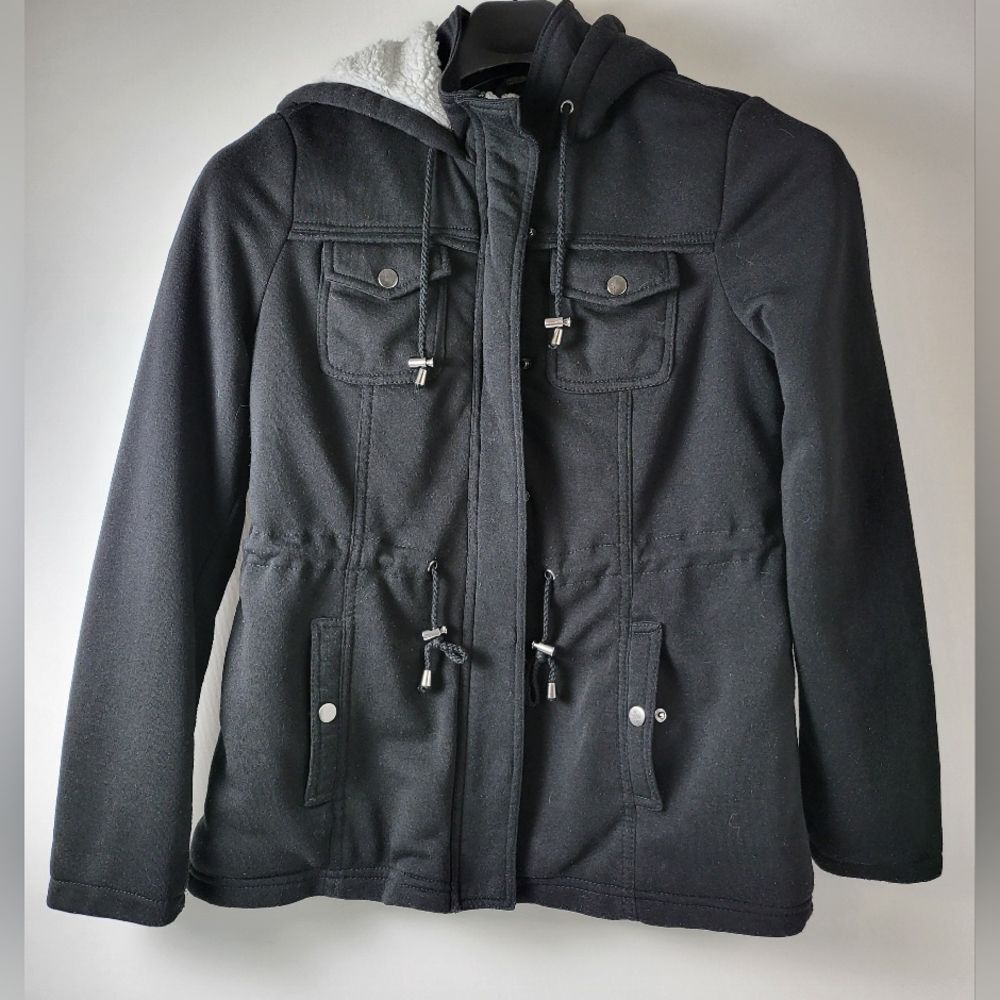 Ashley Outerwear By 26 International Hooded Zip-up Sperpa Lined Jacket Large